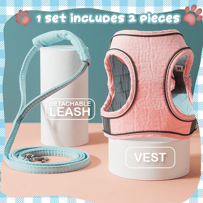 Durable Cat Vest Harness Leash Set for Safe Outdoor Adventures