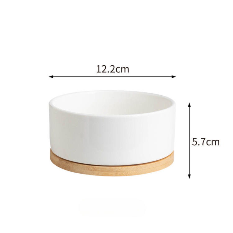 Heating Ceramic Cat Water Bowl - Keeps Water Warm & Fresh