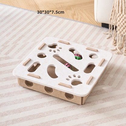 Interactive Felt Cat Toy Maze for Engaging Playtime Fun
