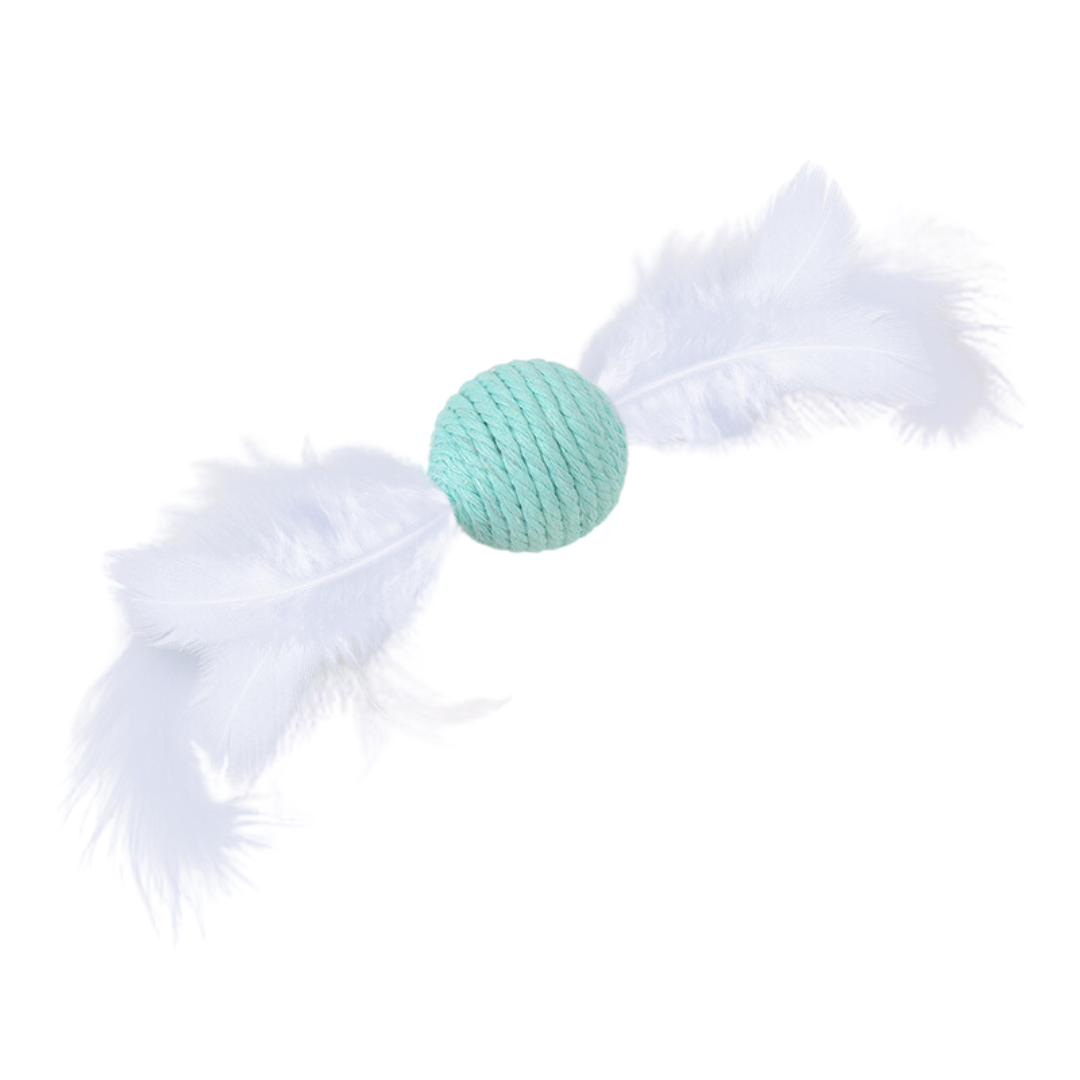 Interactive Cat Toy: Feather Rope with Sound for Endless Fun