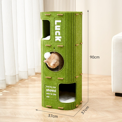 Durable Multi-Layer Cat Tree House for Cozy Playtime