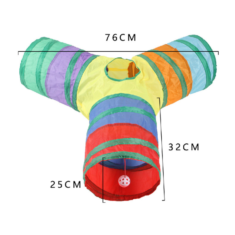 Interactive Foldable Cat Toy Tunnel for Indoor Fun