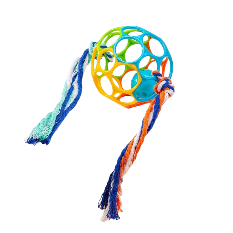 Interactive Dog Toy: Durable Bell Ball Rope for Fun Playtime