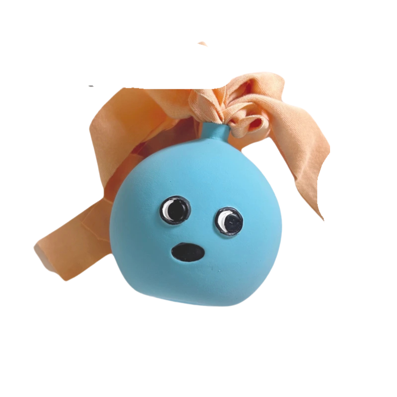Durable Dog Toy: Fun Latex Chew Ball with Expressions