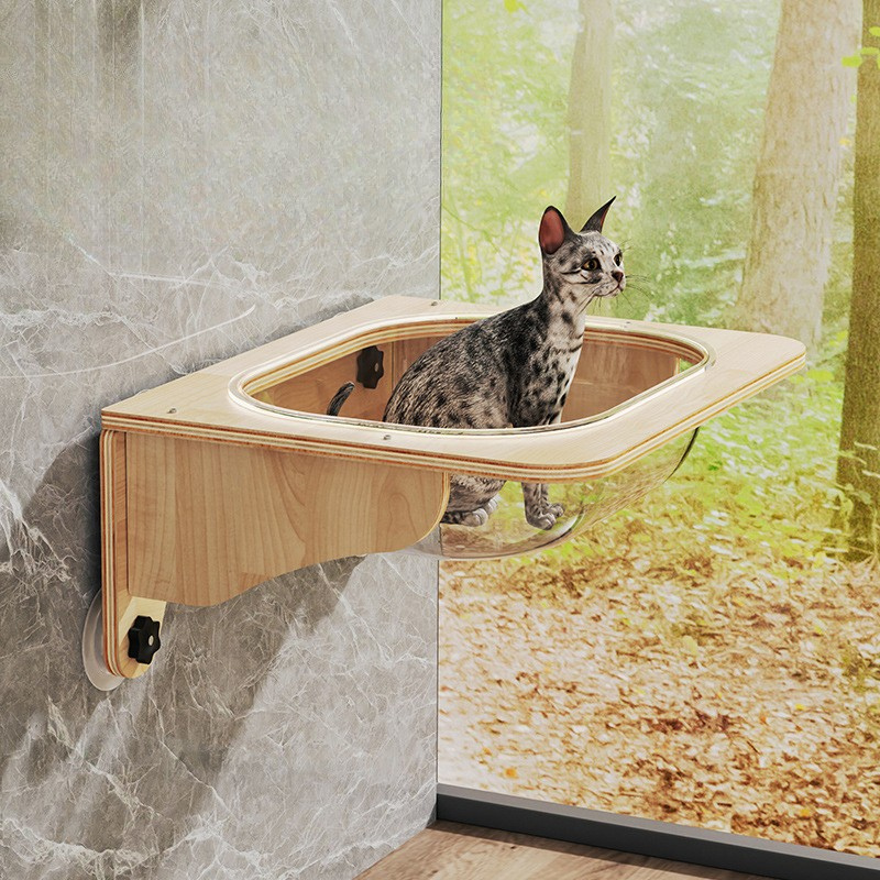 Durable Modern Cat Window Hammock for Cozy Sunbathing