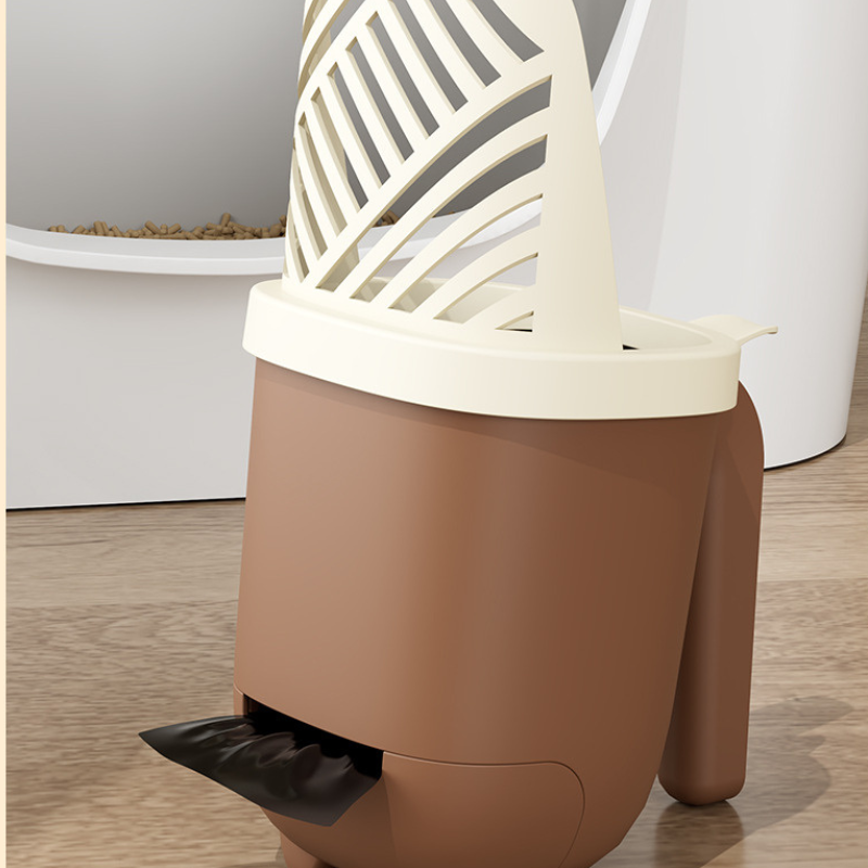 Spacious Cat Litter Scoop with Waste Bag Storage - Easy Cleanup