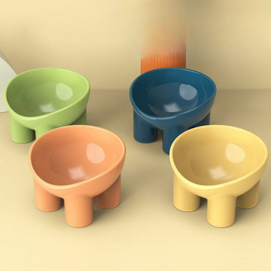 Elevated Cat Food Bowl - Ergonomic Design for Easy Eating