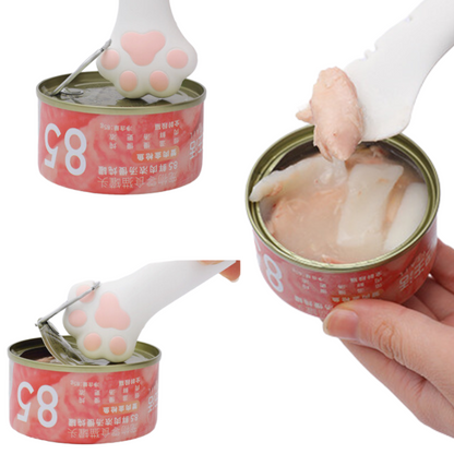 3-in-1 Cat Food Can Opener & Spoon - Easy Feeding Tool