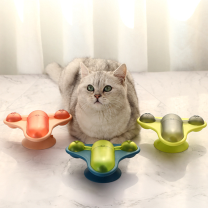Interactive Dog Toy: Tumbler Windmill Treat Dispenser