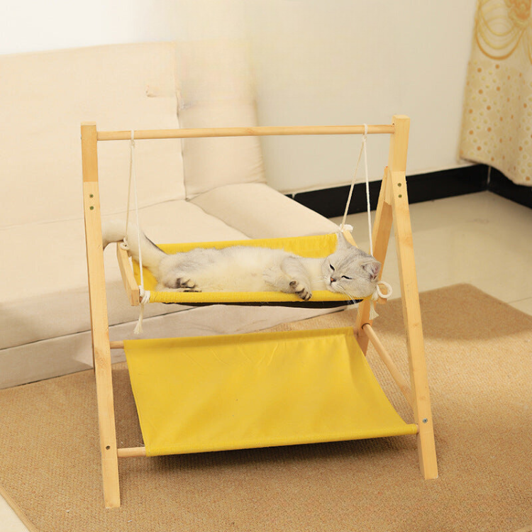 Durable Double-Layer Cat Hammock Swing for Cozy Relaxation
