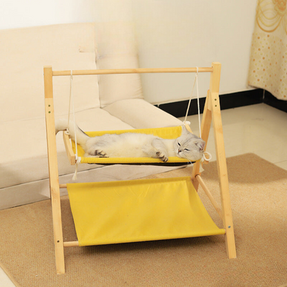 Durable Double-Layer Cat Hammock Swing for Cozy Relaxation