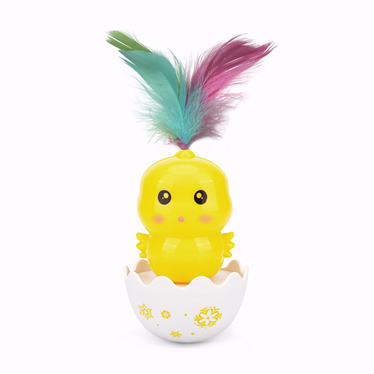 Interactive Cat Toy Ball Tumbler with Feather for Endless Fun