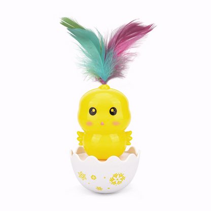Interactive Cat Toy Ball Tumbler with Feather for Endless Fun