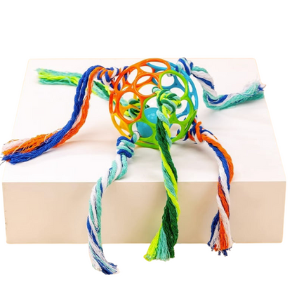 Interactive Dog Toy: Durable Bell Ball Rope for Fun Playtime