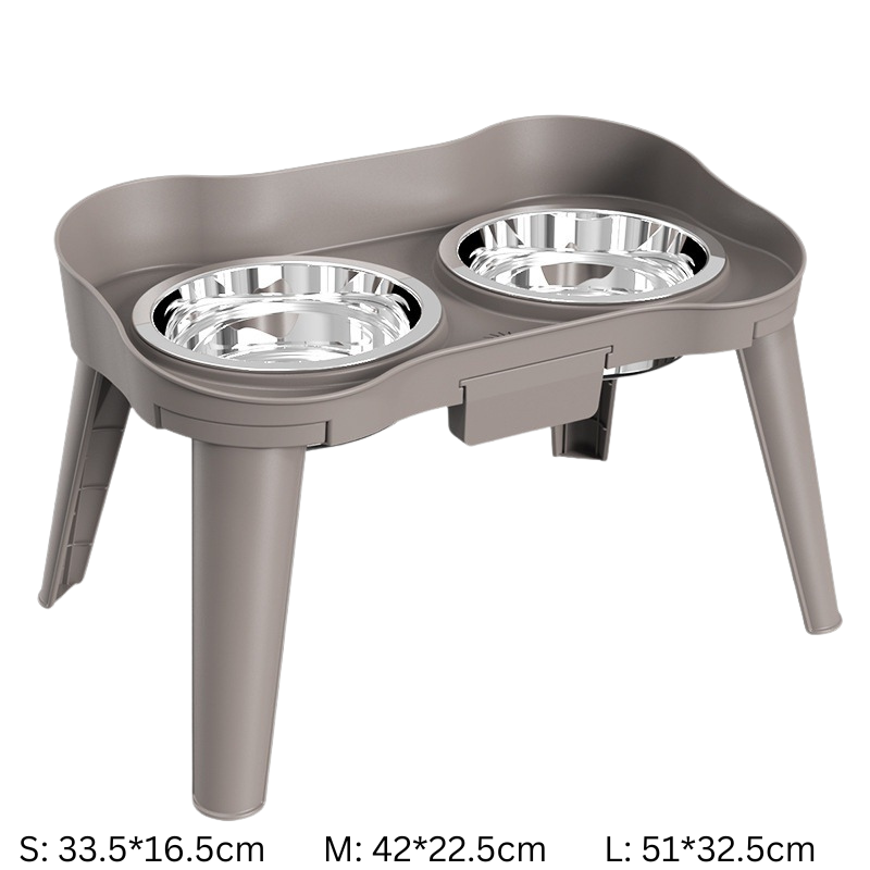 Durable Stainless Steel Dog Bowl with Sturdy Stand
