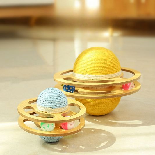 Interactive Cat Toy: Rolling Scratching Ball for Fun Play