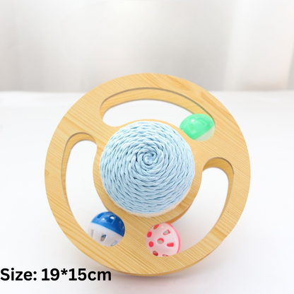 Interactive Cat Toy: Rolling Scratching Ball for Fun Play