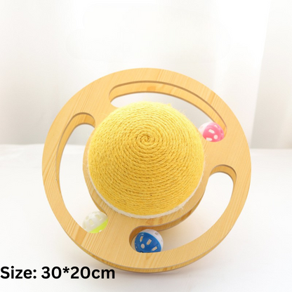 Interactive Cat Toy: Rolling Scratching Ball for Fun Play