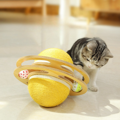 Interactive Cat Toy: Rolling Scratching Ball for Fun Play