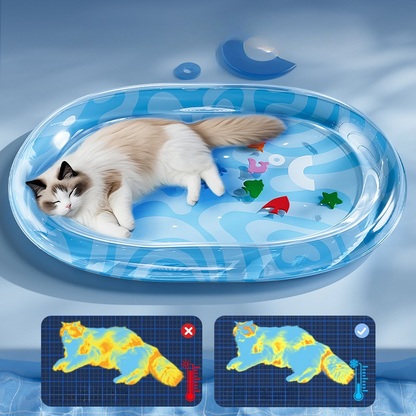 Cooling Inflatable Pet Bed - Ideal for Hot Summer Days