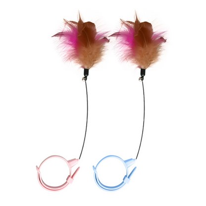 Interactive Cat Feather Teaser Toy for Engaging Playtime