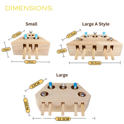 Interactive Wooden Cat Toy for Engaging Playtime Fun