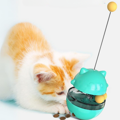 Interactive Cat Toy: Fun Treat Dispenser Tumbler