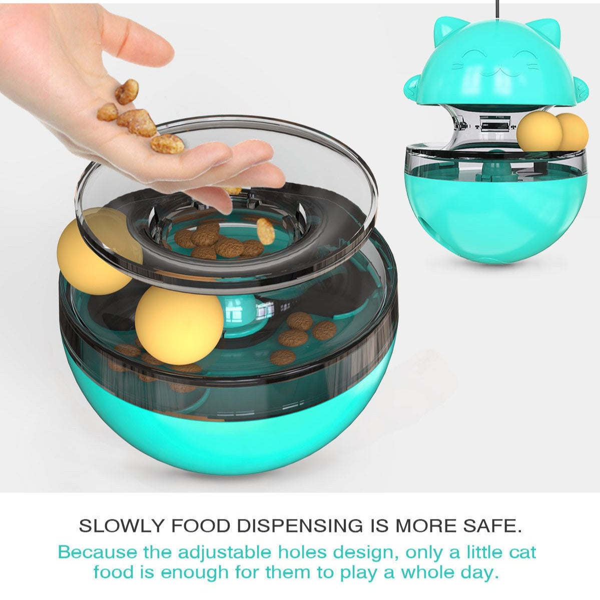 Interactive Cat Toy: Fun Treat Dispenser Tumbler