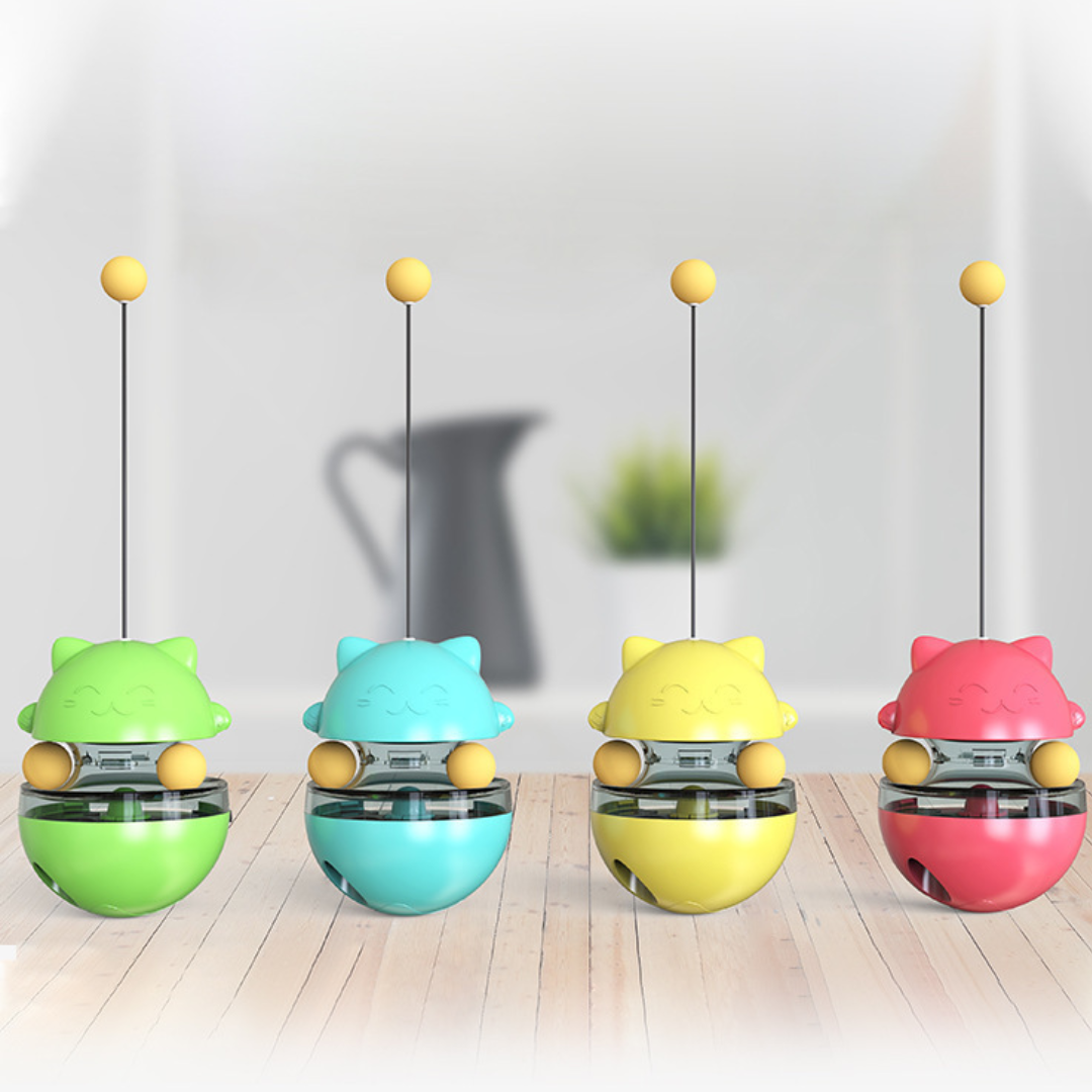 Interactive Cat Toy: Fun Treat Dispenser Tumbler