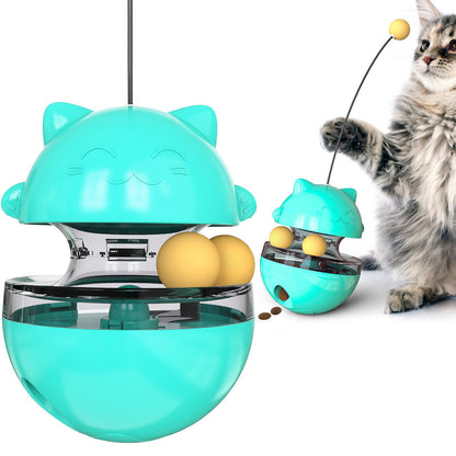 Interactive Cat Toy: Fun Treat Dispenser Tumbler