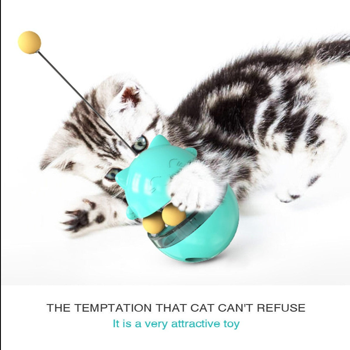 Interactive Cat Toy: Fun Treat Dispenser Tumbler