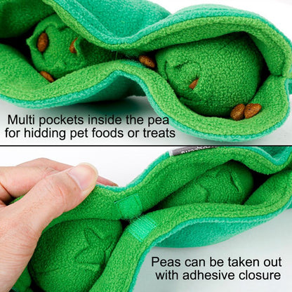 Interactive Peas in a Pod Dog Snuffle Toy for Fun Playtime