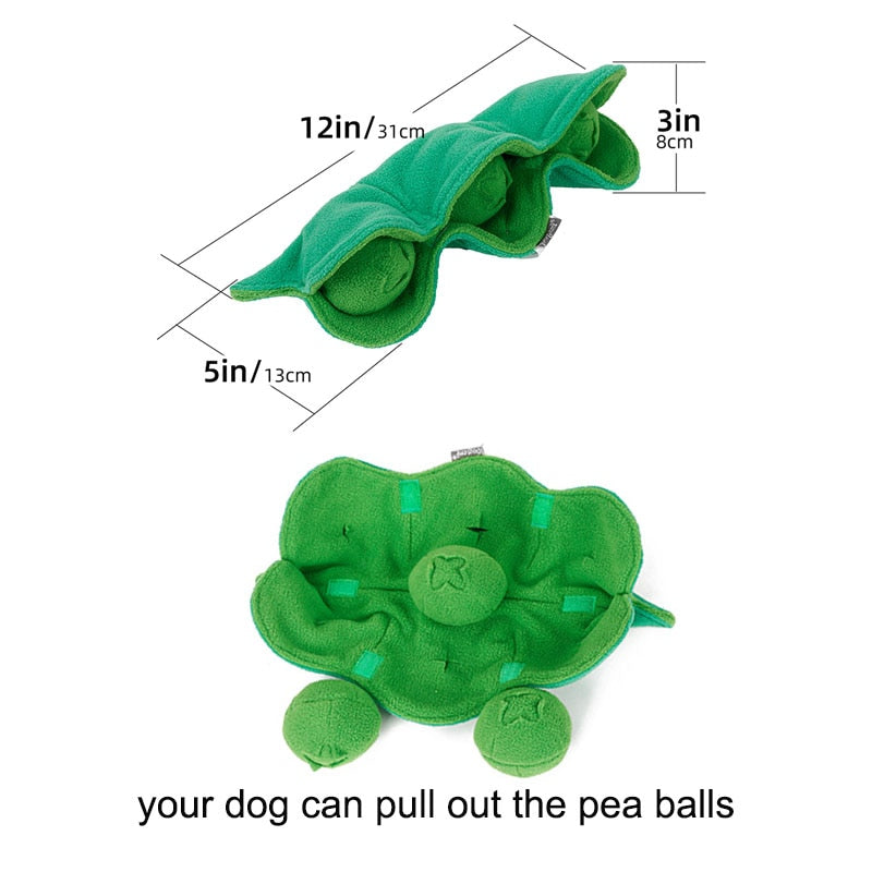 Interactive Peas in a Pod Dog Snuffle Toy for Fun Playtime