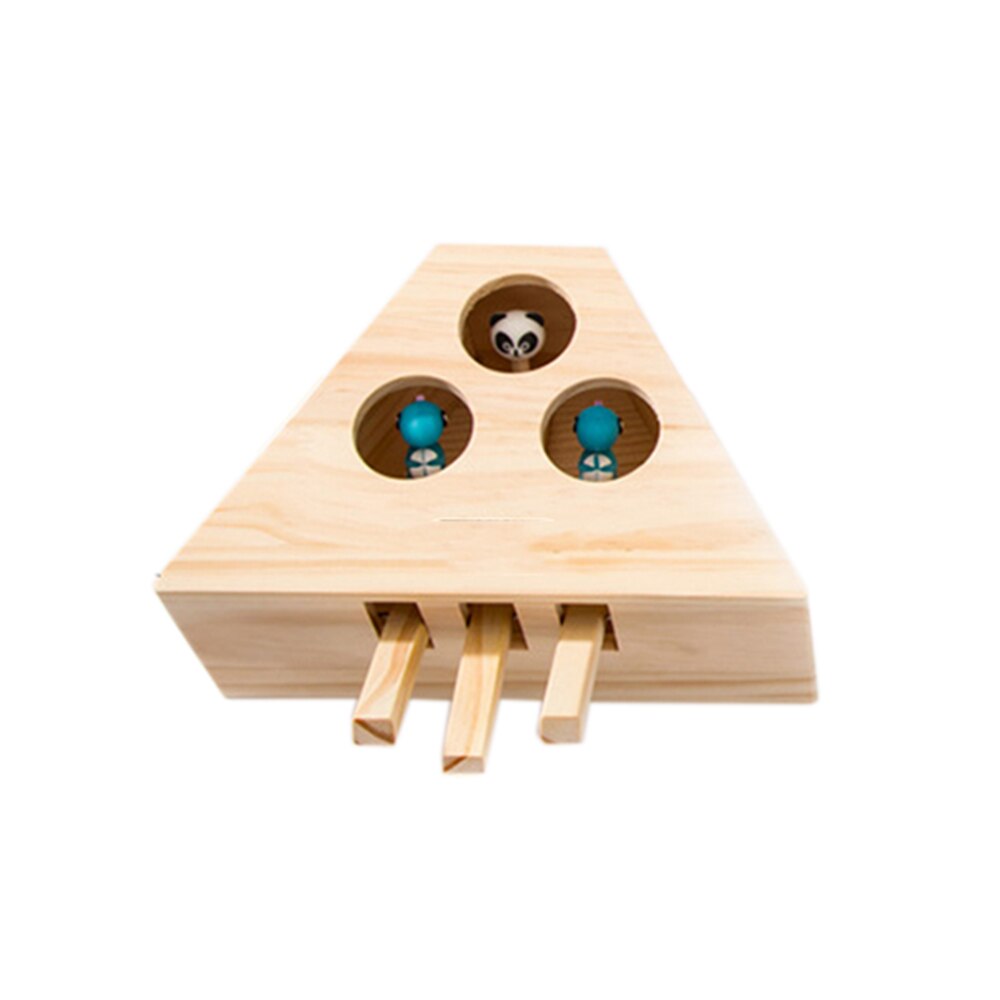 Interactive Wooden Cat Toy for Engaging Playtime Fun