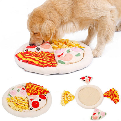 Interactive Pizza Dog Snuffle Mat for Fun Feeding Play