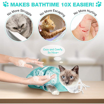 Versatile Pet Grooming Tool for Stress-Free Bathing