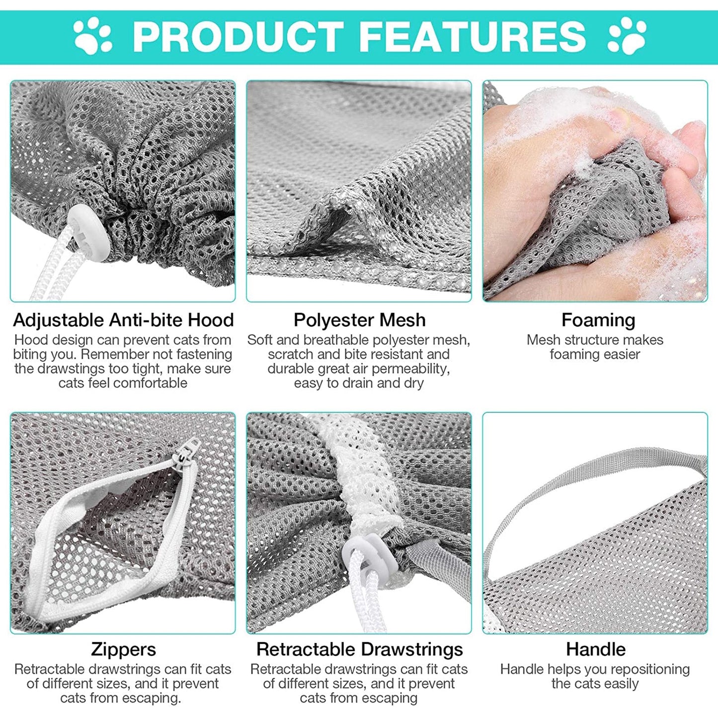 Versatile Pet Grooming Tool for Stress-Free Bathing