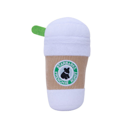 Durable Dog Toy: Squeaky Plush Coffee Cup for Fun Playtime