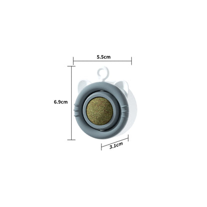 Interactive Rotating Cat Toy with Catnip for Fun Playtime