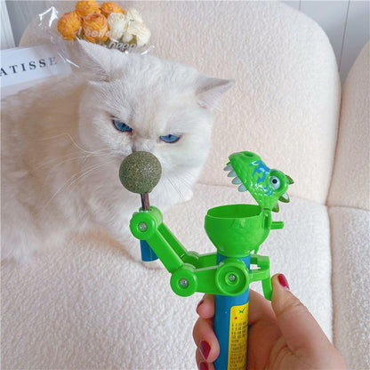 Interactive Dinosaur Cat Toy with Catnip for Endless Fun