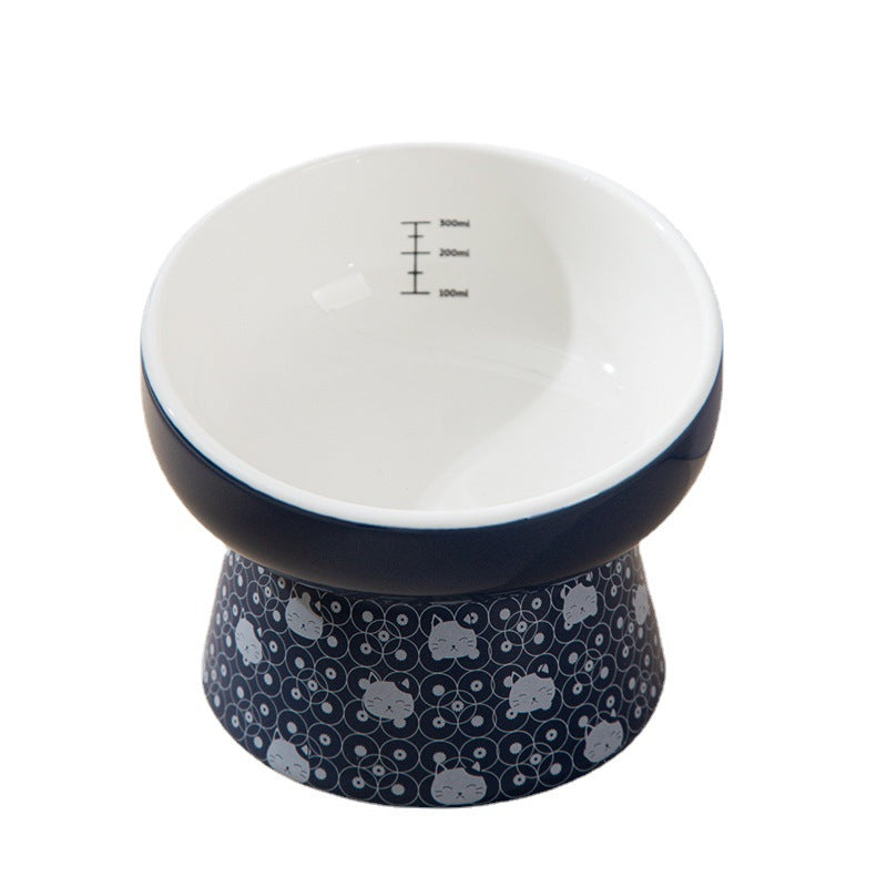 Durable Japanese Ceramic Cat Bowl for Stylish Hydration