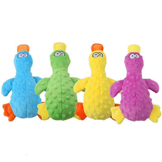 Interactive Squeaky Plush Duck Dog Toy for Endless Fun