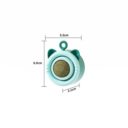 Interactive Rotating Cat Toy with Catnip for Fun Playtime