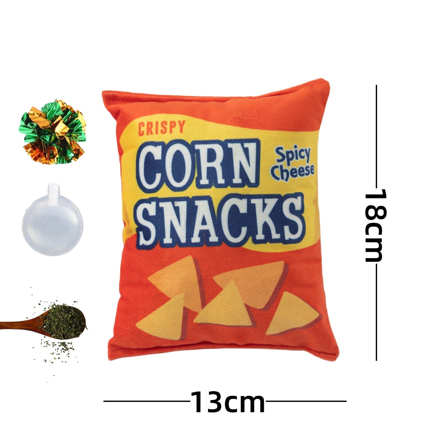 Interactive Dog Toy: Crinkle Paper Squeaky Potato Chips