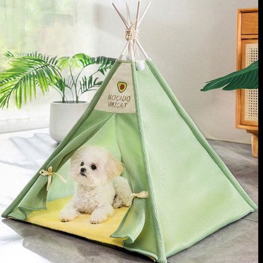 Breathable Pet Tent: Summer Dog & Cat House for Comfort