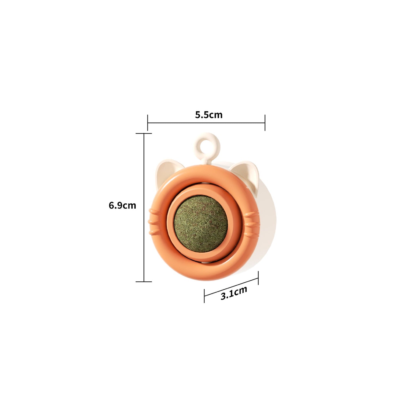 Interactive Rotating Cat Toy with Catnip for Fun Playtime