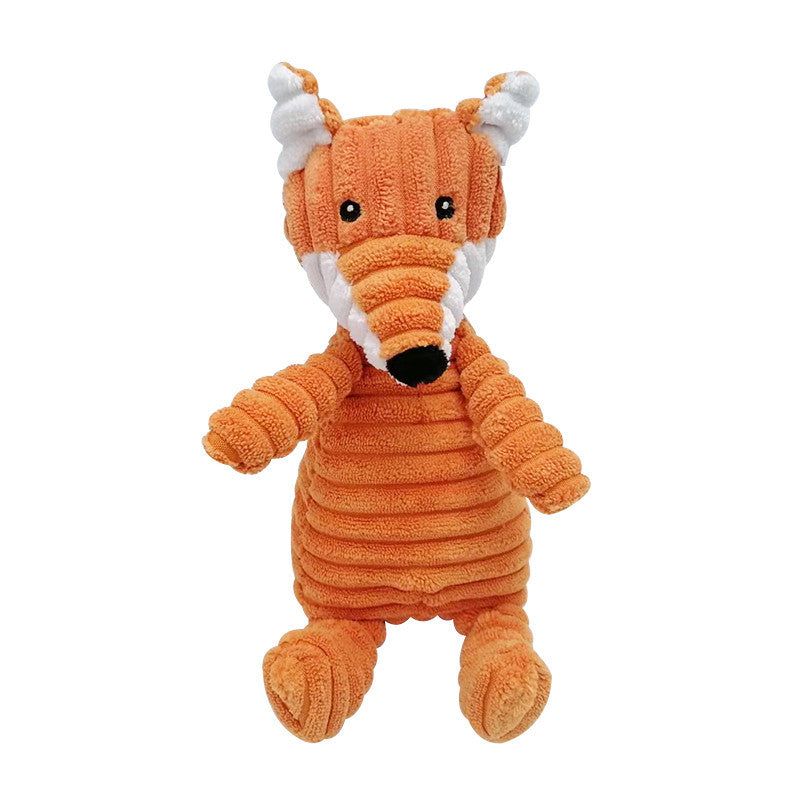 Interactive Plush Zoo Family Dog Toys - Fun Squeaky Play!