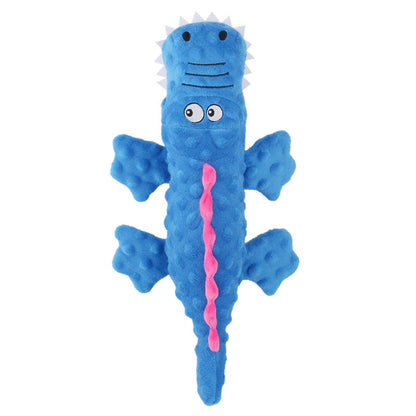 Interactive Crocodile Dog Toy with Squeaky Crinkle Fun