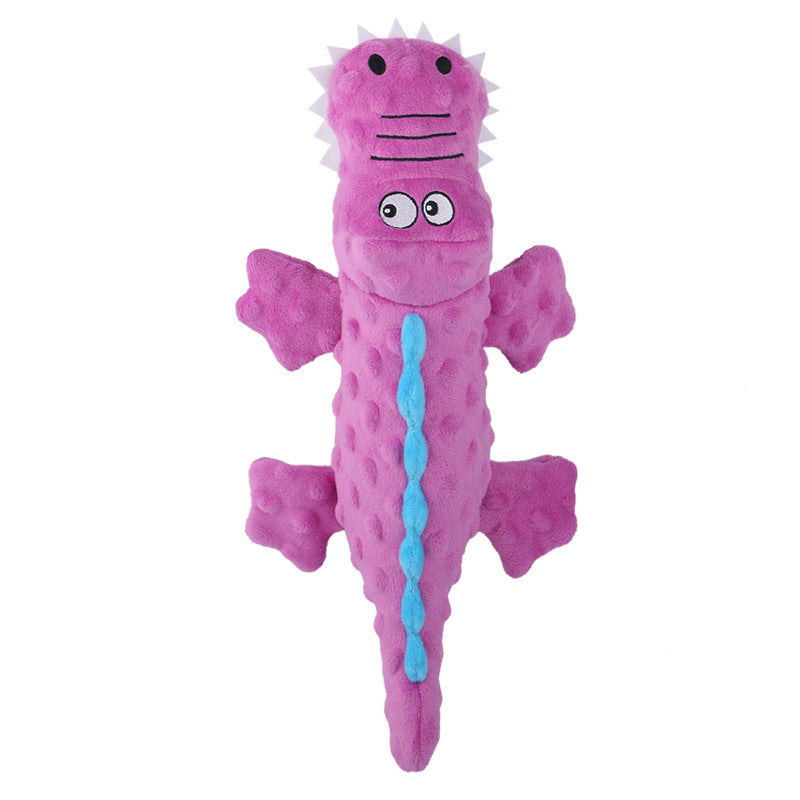 Interactive Crocodile Dog Toy with Squeaky Crinkle Fun