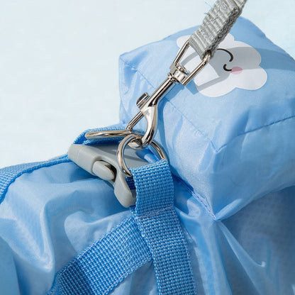 Durable Full-Cover Dog Raincoat with Convenient Pull